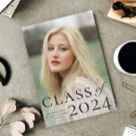 Elegant Type Photo Graduation Announcement<br><div class="desc">A photo graduation announcement designed by Stacey Meacham featuring a large classic class of type and graduation year.</div>