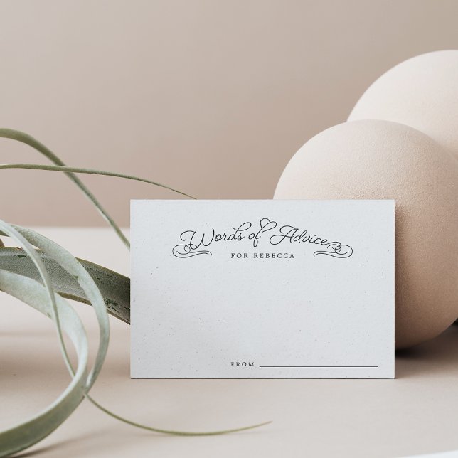 Elegant Typography Advice for the Bride Cards (Creator Uploaded)