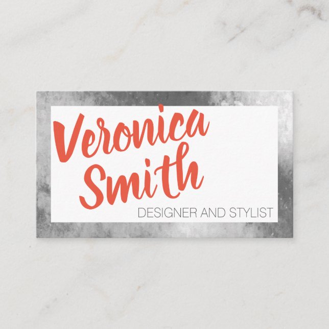 Elegant Typography Business Card (Front)