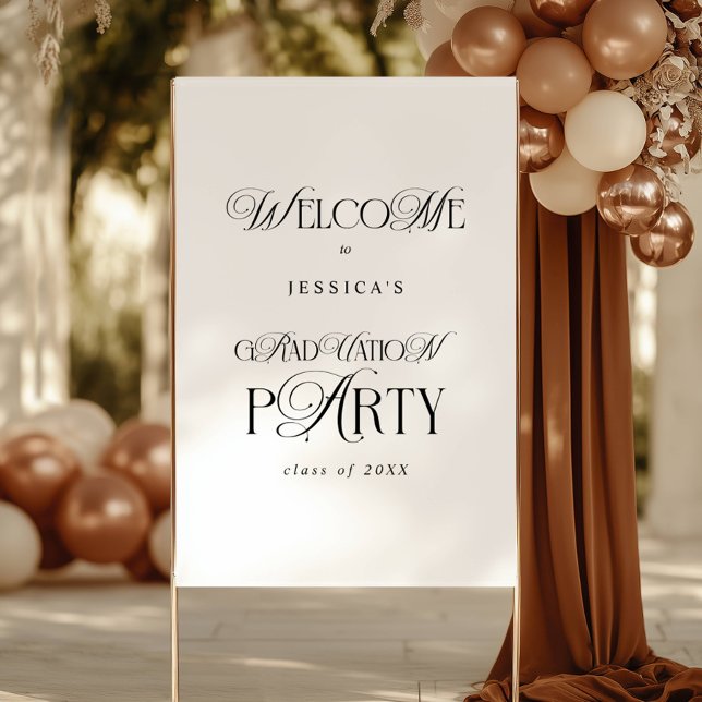Elegant Typography Contemporary Graduation Welcome Foam Board (Creator Uploaded)