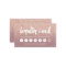 elegant typography dusty rose gold loyalty card