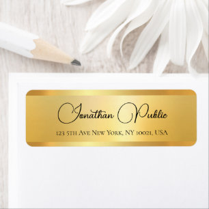 Elegant Typography Handwritten Return Address Label