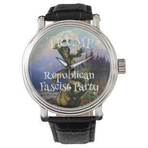 Elegant Typography Modern Trump Landscape Photo Watch