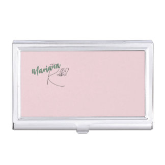 Elegant Typography Name Business Card Case