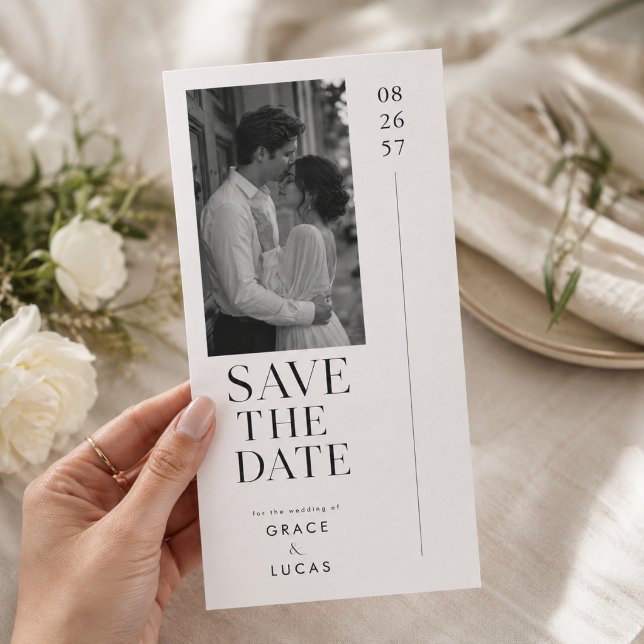 Elegant Typography Save the Date Wedding Card. (Creator Uploaded)