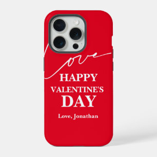 Elegant Typography Valentines day couple iPhone 15 Pro Case