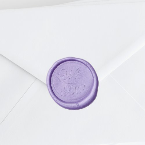 Elegant Typography We Do Wedding Wax Seal Stamp
