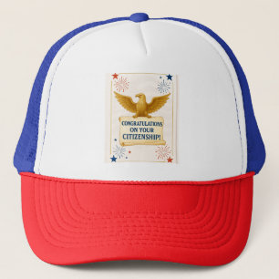 Elegant U.S. Citizenship Congratulations hats