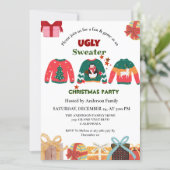 ELegant Ugly Sweater christmas party Invitation | Zazzle