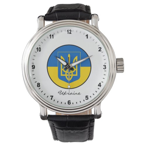 Elegant Ukraine Watch  Ukrainian Flag  Kyiv