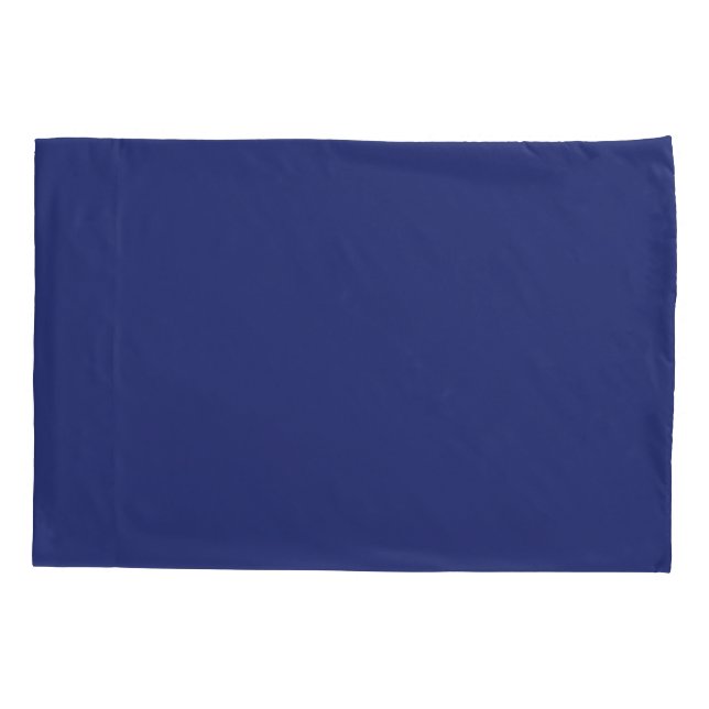 Elegant unique blue pattern pillow case (Back)