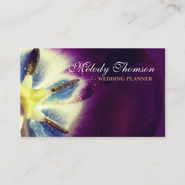 Elegant, Unique Business Card (Front)