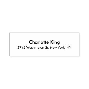 Elegant Unique Special Professional Black White Self-inking Stamp