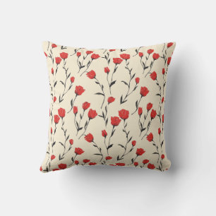 Elegant Unique Stylish Romantic Floral Chic Throw Pillow