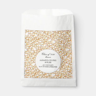 Elegant University Master's Grad Graduation Party Favor Bag