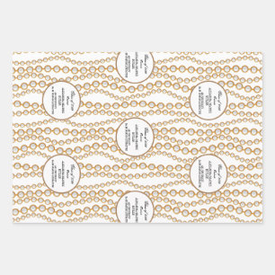 Elegant University Master's Grad Graduation Party Wrapping Paper Sheets