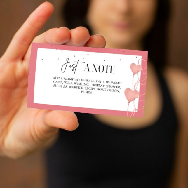 Elegant Valentine Bridal Shower Display  card (Creator Uploaded)