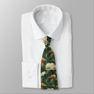 Elegant Valentine Gifts For Men Calla Lilies Flora Neck Tie