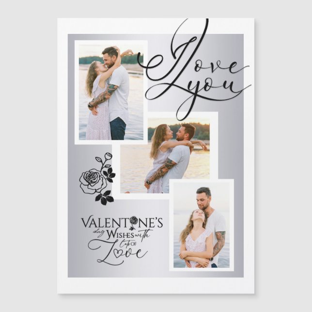 Elegant Valentine’s Day Photo Collage (Front)