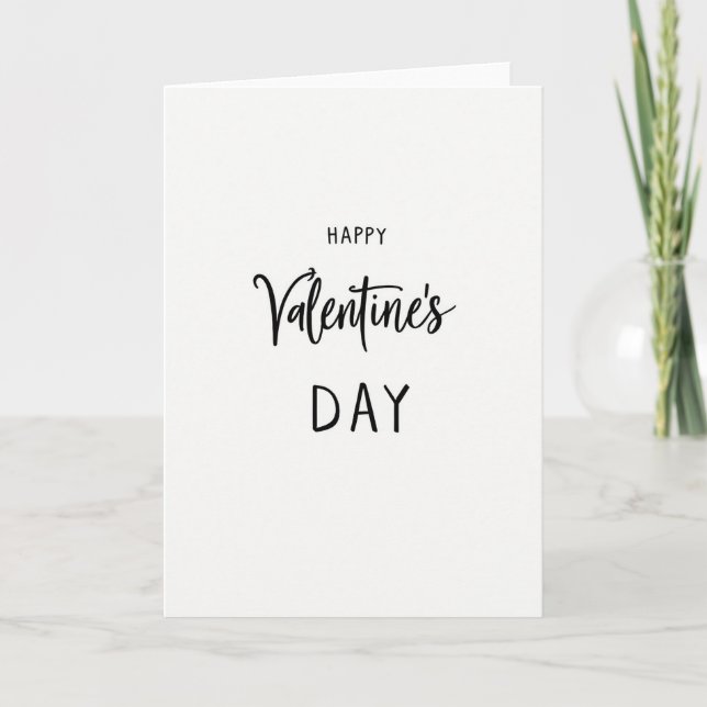 Elegant Valentines Day Card (Front)