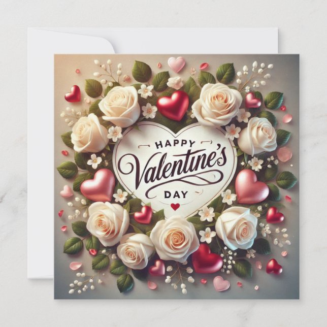 Elegant Valentine's Day Design with Roses (Front)