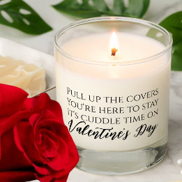 Elegant Valentine's Day quote, text based Scented Candle