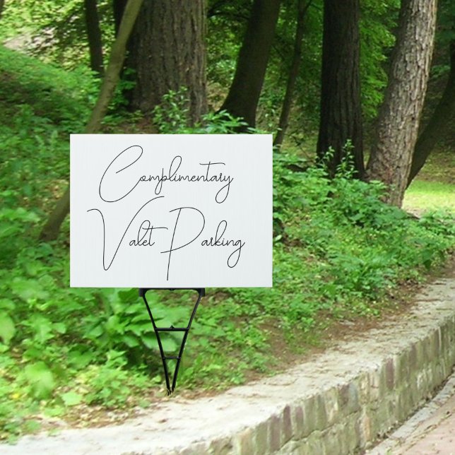 Elegant Valet Parking  Sign (Creator Uploaded)