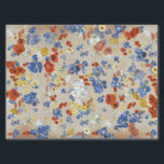 Elegant Van Gogh's Blue Irises Poppies Kraft Tissue Paper<br><div class="desc">Floral pattern with blue iris,  red poppy and daisy flowers on kraft paper background,  perfect for a classy and elegant gift wrap for any season occasion or for decoupage crafts.</div>