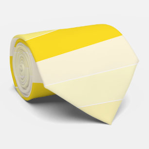 Elegant Vanilla Yellow White Trendy Modern Design Neck Tie