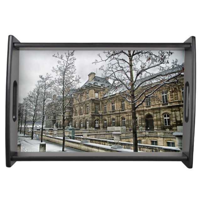Elegant Vanity Tray featuring a scene from Paris (Front)