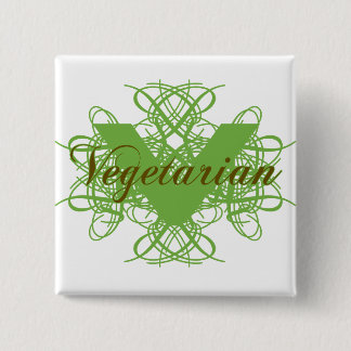 Elegant Vegetarian Button