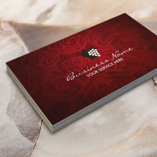 Elegant Velvet Texture Wine Business Cards