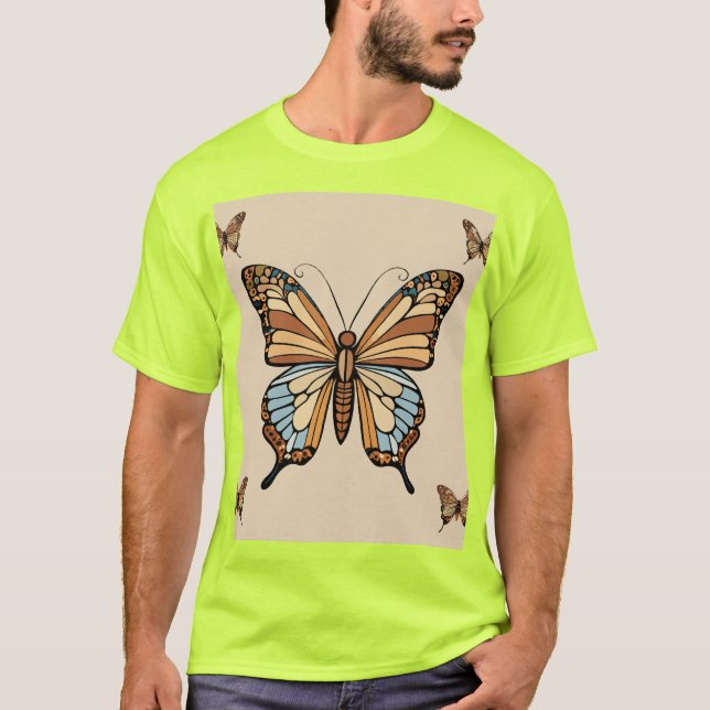 Elegant ventage butterfly art. T-Shirt (Front)
