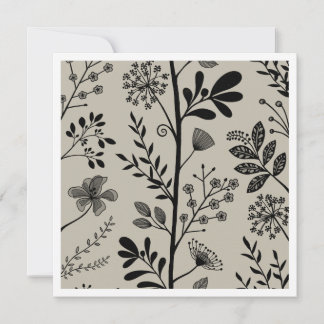 Elegant Vertical Garden Reverie Modern Floral Note Card