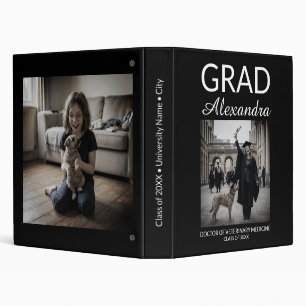 Elegant Veterinary Medicine Graduation Photo Album 3 Ring Binder