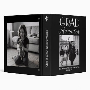 Elegant Veterinary Medicine Graduation Photo Album 3 Ring Binder