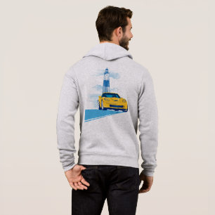 ELEGANT VETTE AUTOMOBILE ART HOODIE
