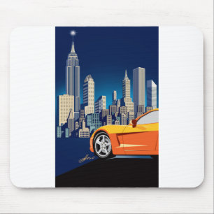 ELEGANT VETTE AUTOMOBILE ART MOUSE PAD