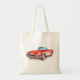 ELEGANT VETTE AUTOMOBILE ART TOTE BAG
