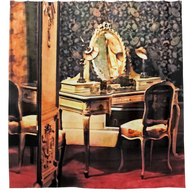 Elegant Victorian Bedroom Shower Curtain (Front)