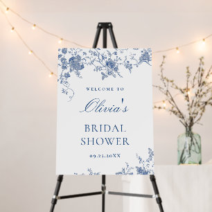 Elegant Victorian Floral WELCOME Bridal Shower Foam Board