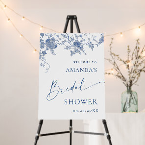 Elegant Victorian Floral WELCOME Bridal Shower Foam Board