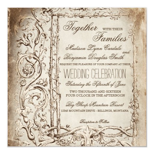 Victorian Themed Wedding Invitations 9