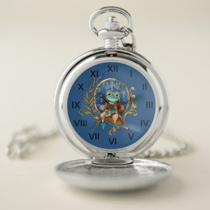 Elegant Victorian Frog Pocket Watch