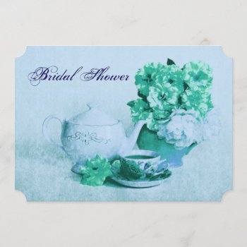 Elegant Victorian Grunge Tea Party Invitation by justbecauseiloveyou at Zazzle