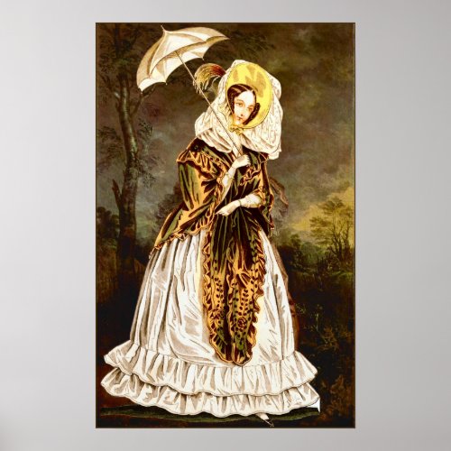Elegant Victorian lady Poster