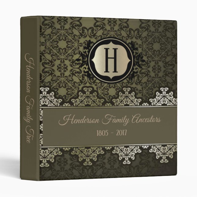 Elegant Victorian Photo Binder Album (Front/Spine)