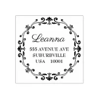 Victorian Name Plaque Return Address Stamp - Simply Stamps