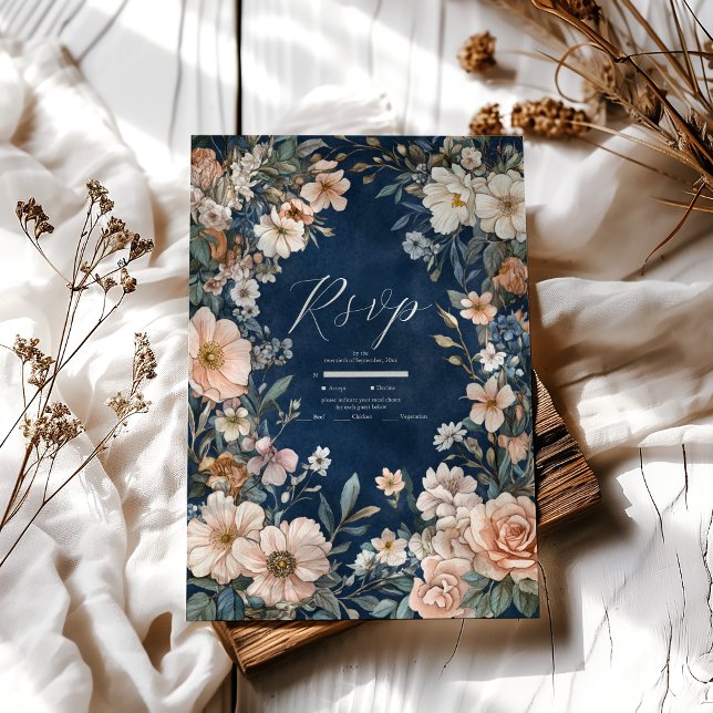 Elegant Victorian Royal Elegance Wedding  RSVP Card (Creator Uploaded)