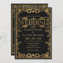 Elegant Victorian Steampunk Wedding Invitation